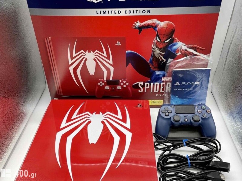 Ολοκαίνουργιο Οικιακή κονσόλα PS4 Sony PlayStation 4 Pro 1TB Marvel Spider-Man Limited Edition.